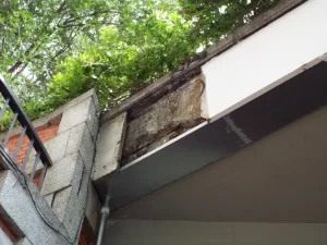 Corrosión de las armaduras del hormigón armado por filtraciones