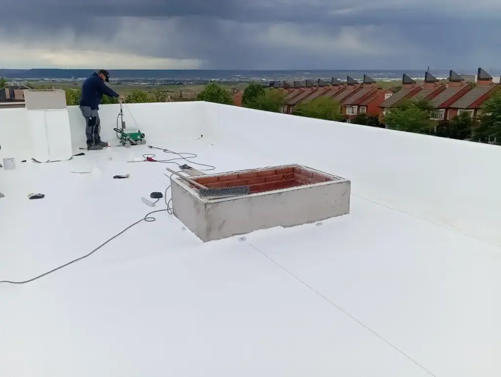 Cubiertas planas TPO ejecución