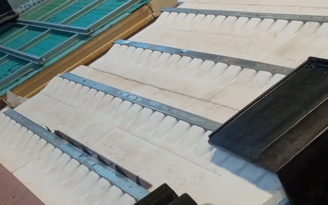 Cubierta inclinada con rastreles